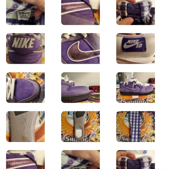 NIKE SB DUNK LOW PURPLE LOBSTER SIZE 10.5 USED- LOOKS NEW- COMES W/BOX AUTHENTIC - Picture 12 of 16
